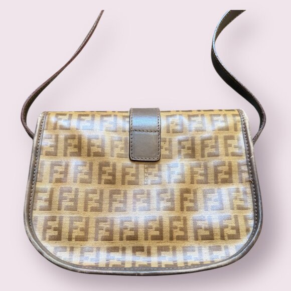Authentic Fendi Vintage Zucca Crossbody Bag – Coated Canvas - Picture 3 of 7